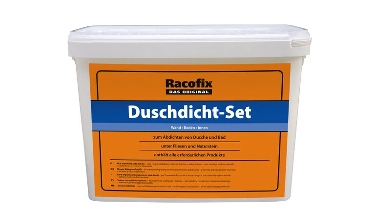 Duschdicht-Set, weißer Eimer